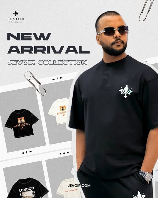 Men’s Premium Black Tracksuit (T-Shirt & Trouser Set)